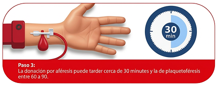 Paso 3 para donar sangre