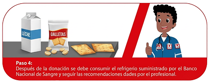 Paso 4 para donar sangre